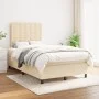 Box spring bed with cream fabric mattress 120x200 cm by , Beds and slatted bases - Ref: Foro24-3142086, Price: 417,12 €, Disc...