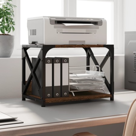 Printer stand 2 levels oak brown 44x26x31.5 cm by , Printer supports - Ref: Foro24-833984, Price: 31,22 €, Discount: %