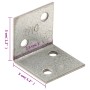 Escuadra angular 150 uds acero galvanizado 2 mm 30x25x30 mm