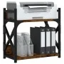 Printer stand 2 levels smoked oak 40x20x40 cm by , Printer supports - Ref: Foro24-833992, Price: 25,36 €, Discount: %