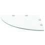 Estante de esquina con soportes cromados vidrio blanco 45x45 cm de vidaXL, Estantes y estanterías - Ref: Foro24-243854, Preci...