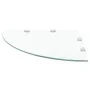 Estante de esquina con soportes cromados vidrio blanco 45x45 cm de vidaXL, Estantes y estanterías - Ref: Foro24-243854, Preci...