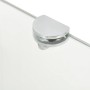 Corner shelf with chrome supports white glass 45x45 cm by vidaXL, Shelves and shelves - Ref: Foro24-243854, Price: 22,09 €, D...