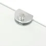 Estante de esquina con soportes cromados vidrio blanco 45x45 cm de vidaXL, Estantes y estanterías - Ref: Foro24-243854, Preci...