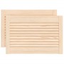 Puertas de armario de lamas 2 uds madera de pino 39,5x59,4 cm de , Puertas de armarios - Ref: Foro24-151113, Precio: 31,98 €,...
