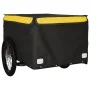Schwarz-gelber Fahrradanhänger aus Eisen, 45 kg von , Fahrradanhänger - Ref: Foro24-94092, Preis: 82,84 €, Rabatt: %