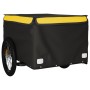 Schwarz-gelber Fahrradanhänger aus Eisen, 45 kg von , Fahrradanhänger - Ref: Foro24-94092, Preis: 82,84 €, Rabatt: %
