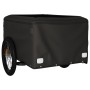 Schwarz-gelber Fahrradanhänger aus Eisen, 45 kg von , Fahrradanhänger - Ref: Foro24-94092, Preis: 82,84 €, Rabatt: %