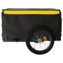 Schwarz-gelber Fahrradanhänger aus Eisen, 45 kg von , Fahrradanhänger - Ref: Foro24-94092, Preis: 82,84 €, Rabatt: %