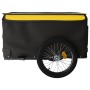Schwarz-gelber Fahrradanhänger aus Eisen, 45 kg von , Fahrradanhänger - Ref: Foro24-94092, Preis: 82,84 €, Rabatt: %