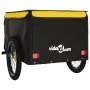Schwarz-gelber Fahrradanhänger aus Eisen, 45 kg von , Fahrradanhänger - Ref: Foro24-94092, Preis: 82,84 €, Rabatt: %