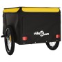Schwarz-gelber Fahrradanhänger aus Eisen, 45 kg von , Fahrradanhänger - Ref: Foro24-94092, Preis: 82,84 €, Rabatt: %