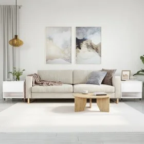 Coffee tables 2 pcs engineered wood white 50x46x50 cm by , Coffee table - Ref: Foro24-830893, Price: 63,04 €, Discount: %