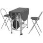 Faltbares 5-teiliges Esszimmer-Set aus schwarzem MDF von vidaXL, Möbelsets für Küchen und Esszimmer - Ref: Foro24-243902, Pre...