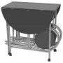 Faltbares 5-teiliges Esszimmer-Set aus schwarzem MDF von vidaXL, Möbelsets für Küchen und Esszimmer - Ref: Foro24-243902, Pre...