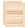 Puertas de armario de lamas 2 uds madera de pino 61,5x49,4 cm de , Puertas de armarios - Ref: Foro24-151119, Precio: 50,97 €,...