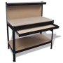 Banco de trabajo con tablero y cajón de vidaXL, Mesas de trabajo - Ref: Foro24-141769, Precio: 138,38 €, Descuento: %