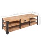 TV-Schrank aus massivem Akazienholz, 140 x 40 x 45 cm von vidaXL, TV-Möbel - Ref: Foro24-243913, Preis: 207,58 €, Rabatt: %