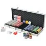 Pokerspiel mit 500 Laserchips im Aluminiumkoffer von vidaXL, Pokerkoffer und Chips - Ref: Foro24-80184, Preis: 65,50 €, Rabat...
