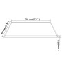 Square tempered glass table top 700x700 mm by vidaXL, Table tops - Ref: Foro24-243631, Price: 46,46 €, Discount: %