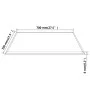 Square tempered glass table top 700x700 mm by vidaXL, Table tops - Ref: Foro24-243631, Price: 45,71 €, Discount: %