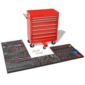 Tool cart 1125 red steel tools by vidaXL, Toolboxes - Ref: Foro24-142248, Price: 523,71 €, Discount: %