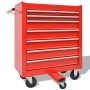 Werkzeugwagen 1125 rote Stahlwerkzeuge von vidaXL, Werkzeugkästen - Ref: Foro24-142248, Preis: 495,91 €, Rabatt: %