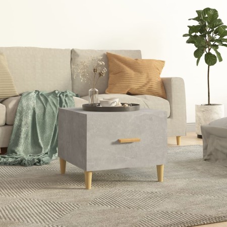 Plywood gray concrete coffee table 50x50x40cm by , Coffee table - Ref: Foro24-812716, Price: 39,95 €, Discount: %
