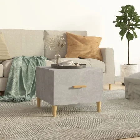 Plywood gray concrete coffee table 50x50x40cm by , Coffee table - Ref: Foro24-812716, Price: 35,61 €, Discount: %