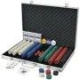 Poker game with 1000 chips and aluminum briefcase by vidaXL, Poker cases and chips - Ref: Foro24-80181, Price: 60,57 €, Disco...
