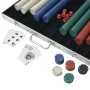 Poker game with 1000 chips and aluminum briefcase by vidaXL, Poker cases and chips - Ref: Foro24-80181, Price: 60,57 €, Disco...