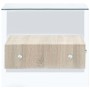 Couchtisch mit Schublade aus gehärtetem Glas 50x50x45 cm von , Couchtisch - Ref: Foro24-284724, Preis: 187,45 €, Rabatt: %