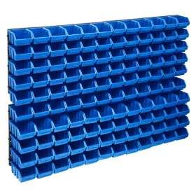 Storage box kit 128 pieces red black wall panels by , Tool cabinets - Ref: Foro24-150808, Price: 134,95 €, Discount: %