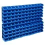 Kit de cajas de almacenaje 128 pzas paneles de pared rojo negro de , Armarios para herramientas - Ref: Foro24-150808, Precio:...
