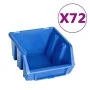 Kit de cajas de almacenaje 128 pzas paneles de pared rojo negro de , Armarios para herramientas - Ref: Foro24-150808, Precio:...