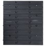 Aufbewahrungsbox-Set, 128 Stück, rot-schwarze Wandpaneele von , Werkzeugschränke - Ref: Foro24-150808, Preis: 138,93 €, Rabat...