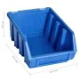 Kit de cajas de almacenaje 128 pzas paneles de pared rojo negro de , Armarios para herramientas - Ref: Foro24-150808, Precio:...