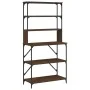 Kitchen shelf 6 levels oak wood brown 90x40x180 cm by , Kitchen utensil containers - Ref: Foro24-834224, Price: 107,64 €, Dis...