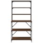 6-stöckiges Küchenregal Eiche braunes Eichenholz 90x40x180 cm von , Behälter für Küchenutensilien - Ref: Foro24-834224, Preis...