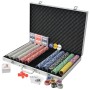 Juego de Póker con 1000 fichas láser maletín de aluminio by vidaXL, Poker cases and chips - Ref: Foro24-80185, Price: 105,05 ...