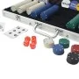 Poker game with 500 chips in aluminum case by vidaXL, Poker cases and chips - Ref: Foro24-80180, Price: 43,21 €, Discount: %