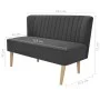 Dark gray fabric sofa 117x55.5x77 cm by vidaXL, Sofas - Ref: Foro24-244071, Price: 221,05 €, Discount: %
