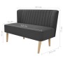 Dunkelgraues Stoffsofa 117x55,5x77 cm von vidaXL, Sofas - Ref: Foro24-244071, Preis: 224,44 €, Rabatt: %