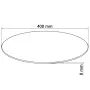 Round tempered glass table top 400 mm by vidaXL, Table tops - Ref: Foro24-243625, Price: 18,74 €, Discount: %