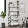 Küchenregal 6 Ebenen graues Sonomaholz 90x40x180 cm von , Behälter für Küchenutensilien - Ref: Foro24-834223, Preis: 109,55 €...