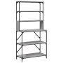 Küchenregal 6 Ebenen graues Sonomaholz 90x40x180 cm von , Behälter für Küchenutensilien - Ref: Foro24-834223, Preis: 107,81 €...