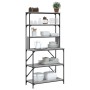 Küchenregal 6 Ebenen graues Sonomaholz 90x40x180 cm von , Behälter für Küchenutensilien - Ref: Foro24-834223, Preis: 109,55 €...