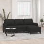 3-seater sofa with black fabric stool 180 cm by , Sofas - Ref: Foro24-3201041, Price: 370,87 €, Discount: %