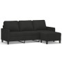 3-seater sofa with black fabric stool 180 cm by , Sofas - Ref: Foro24-3201041, Price: 370,87 €, Discount: %