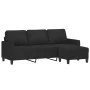 3-seater sofa with black fabric stool 180 cm by , Sofas - Ref: Foro24-3201041, Price: 350,20 €, Discount: %